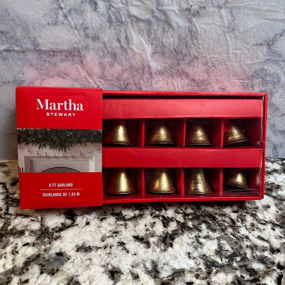 Martha Stewart 6 Ft Jingle Bells Christmas Garland